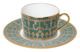 Чашка чайная с блюдцем Haviland Тиара, павлиний глаз 16,5см, золотой декор