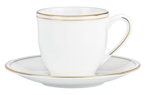 Чашка для эспрессо с блюдцем Lenox Федеральный, золотой кант 90 мл