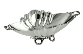 Чаша овальная Schiavon Барокко 33x16 см, серебро 925пр