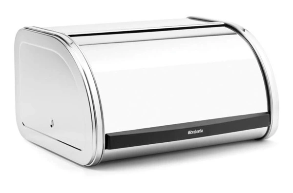 Хлебница со сдвигающейся крышкой Brabantia 17,3х26,5х31,6см, сталь, стальной полированный