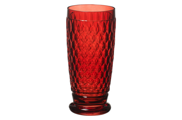 Набор из 4 стаканов для воды Villeroy&Boch Boston coloured 400 мл, красный, хрусталь