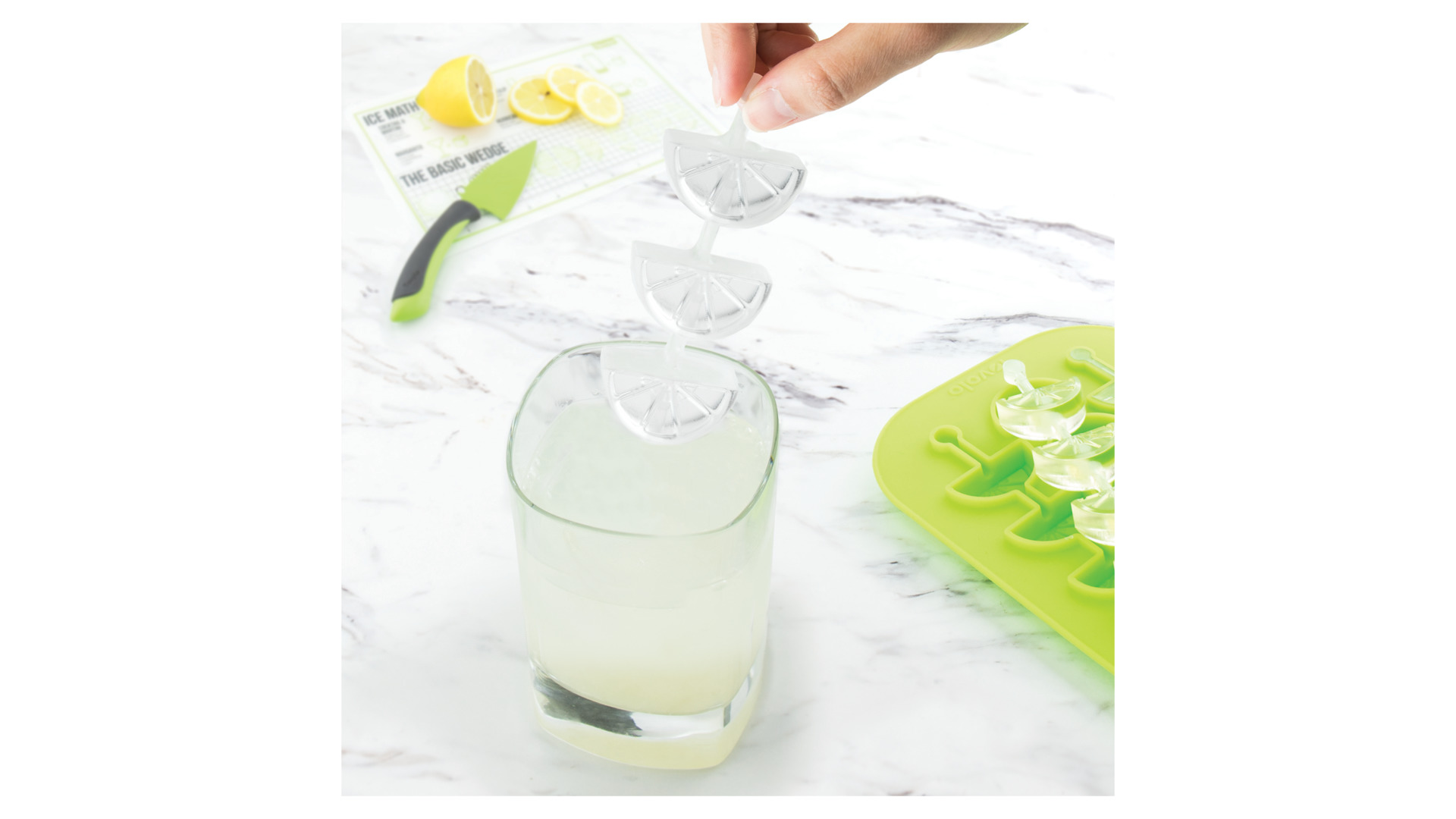 Форма силиконовая для льда на палочке Tovolo Лимонные дольки 16х15 см