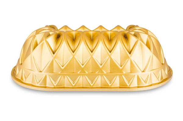 Форма для выпечки Nordic Ware Юбилейный пирог овальная 1,4 л, литой алюминий, золотая