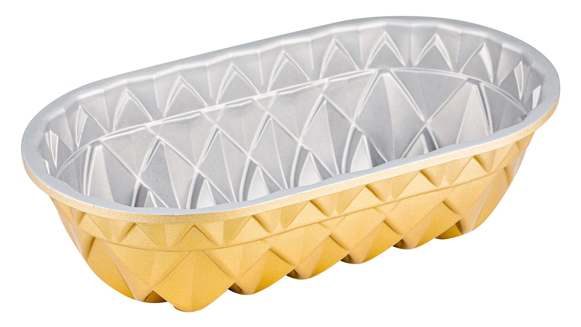 Форма для выпечки Nordic Ware Юбилейный пирог овальная 1,4 л, литой алюминий, золотая