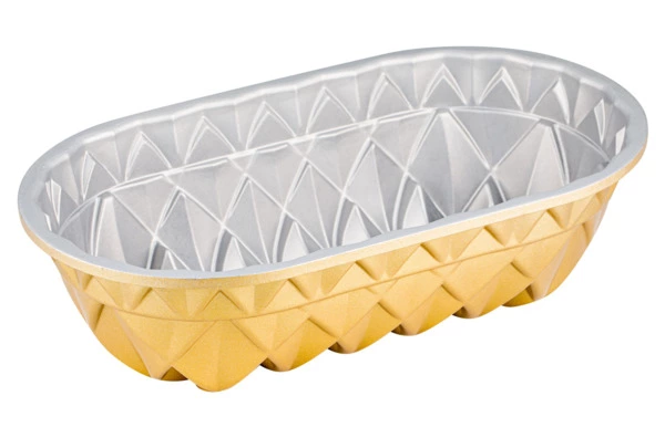 Форма для выпечки Nordic Ware Юбилейный пирог овальная 1,4 л, литой алюминий, золотая