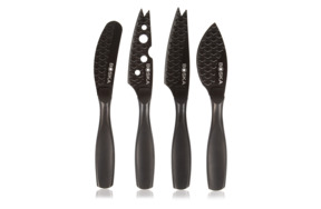 Набор мини-ножей для всех видов сыра Boska Монако+ 19х19 см, 4 шт, сталь, черный, п/к