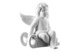 Фигурка Rosenthal Ангел с санями 10,5см, фарфор