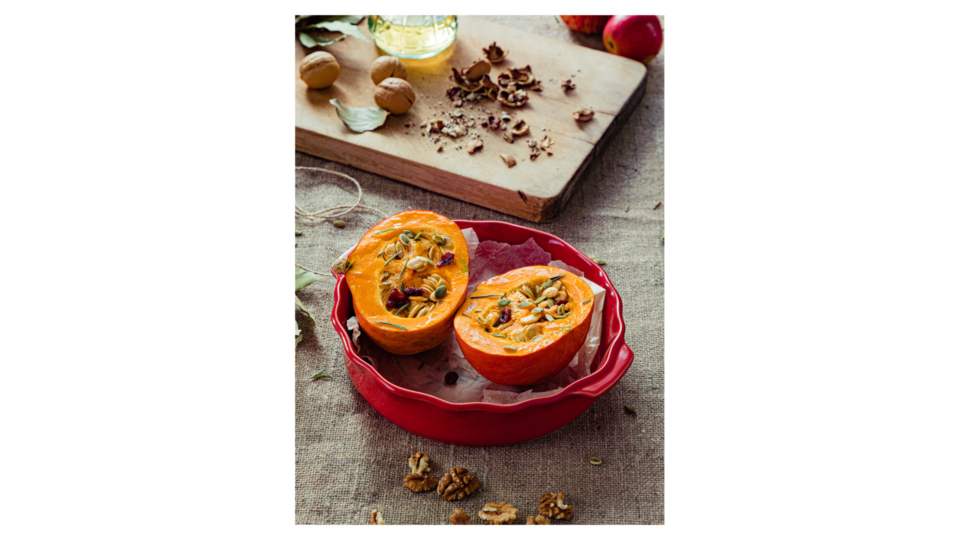 Форма для запекания круглая Esprit de cuisine Festonne d22,5 см, 1,2 л, ручки, вишневая