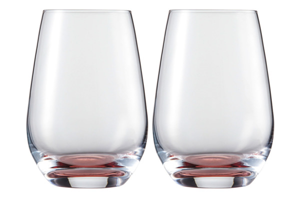 Набор бокалов для воды Zwiesel Glas Прикосновение цвета 397 мл, 2 шт, красный, п/к