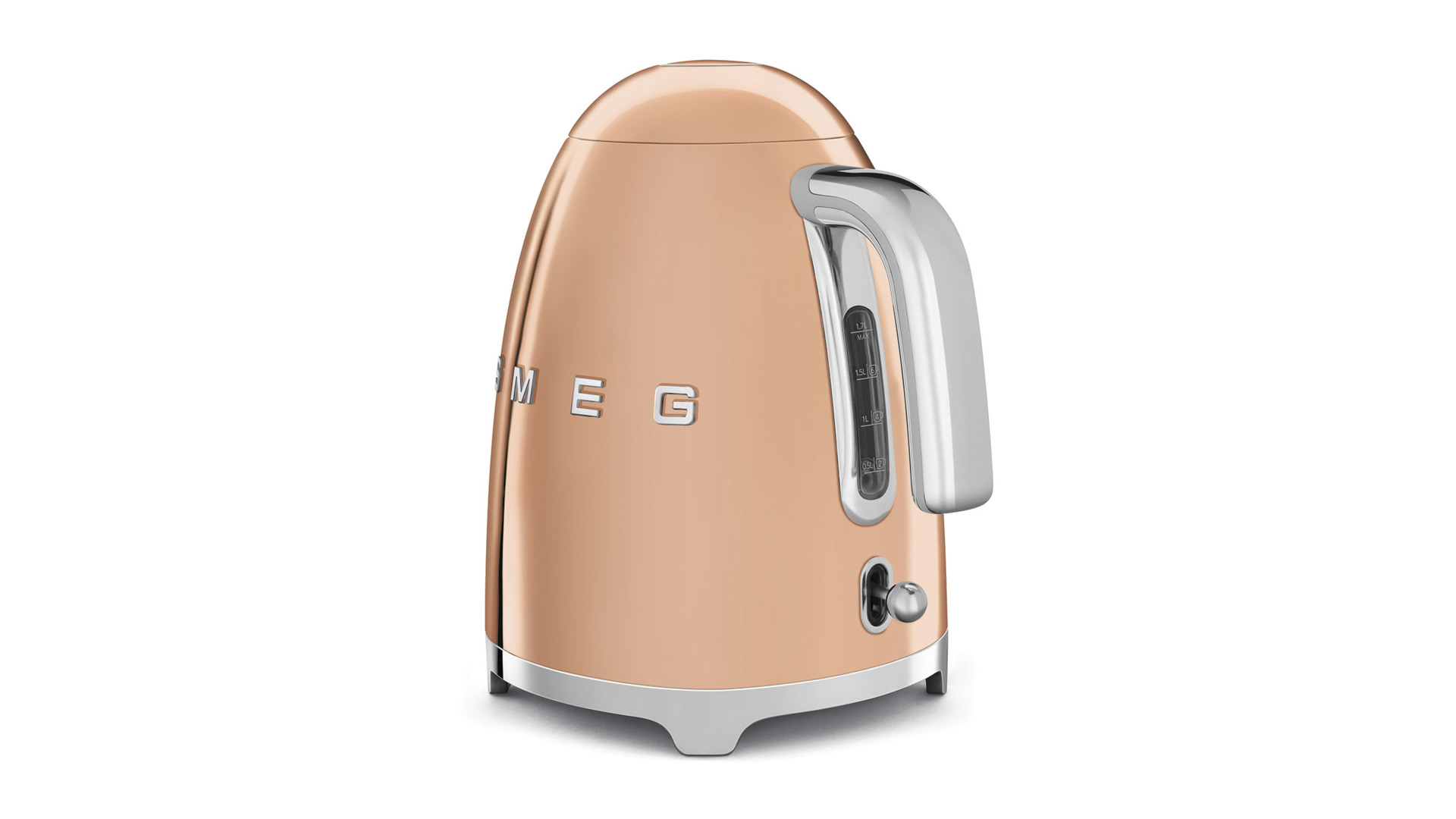 Чайник Smeg 1,7 л, розовое золото, KLF03RGEU