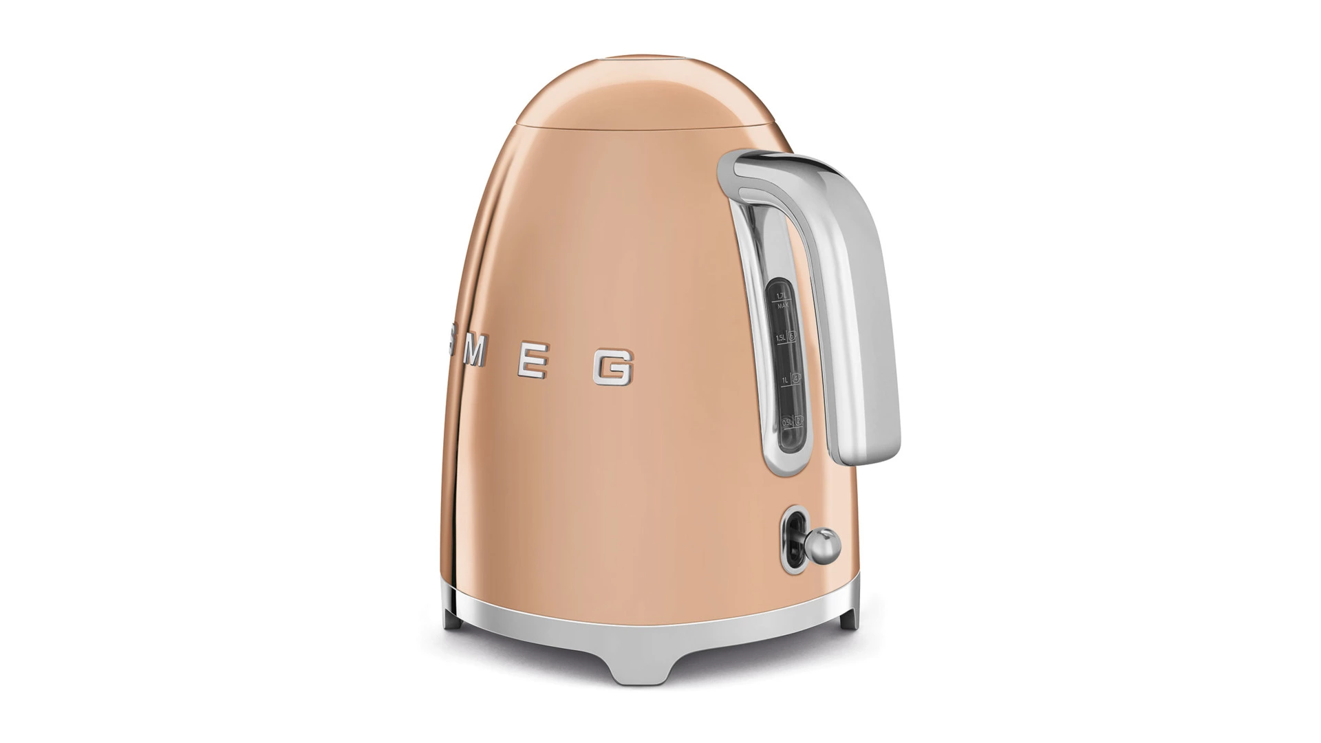 Чайник электрический SMEG KLF03RGEU, 2400 Вт 1,7 л, розовое золото