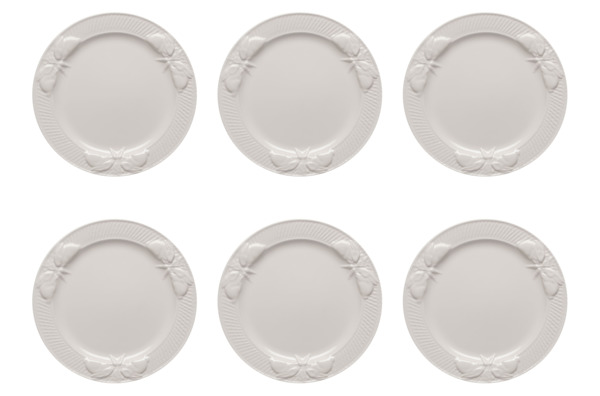 Набор тарелок закусочных Bordallo Pinheiro Кролики 21,5 см, керамика, 6шт