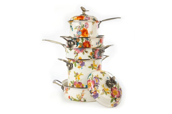 Кастрюля Mackenzie-Childs Flower Market 2,5 л, сталь нержавеющая