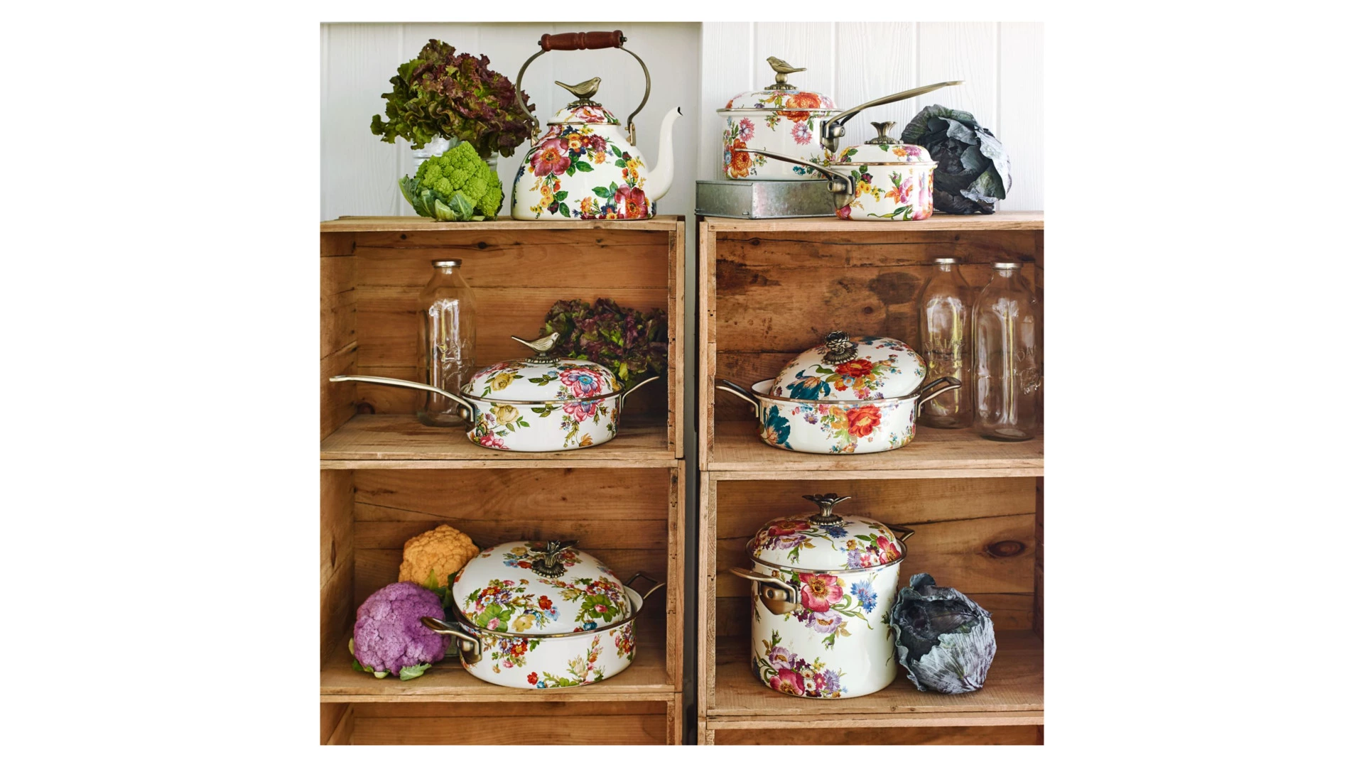 Кастрюля Mackenzie-Childs Flower Market 2,5 л, сталь нержавеющая