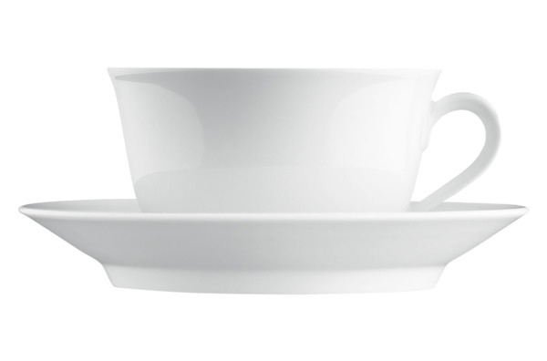 Чашка для завтрака с блюдцем Furstenberg "Вагенфельд" 500мл (белая)