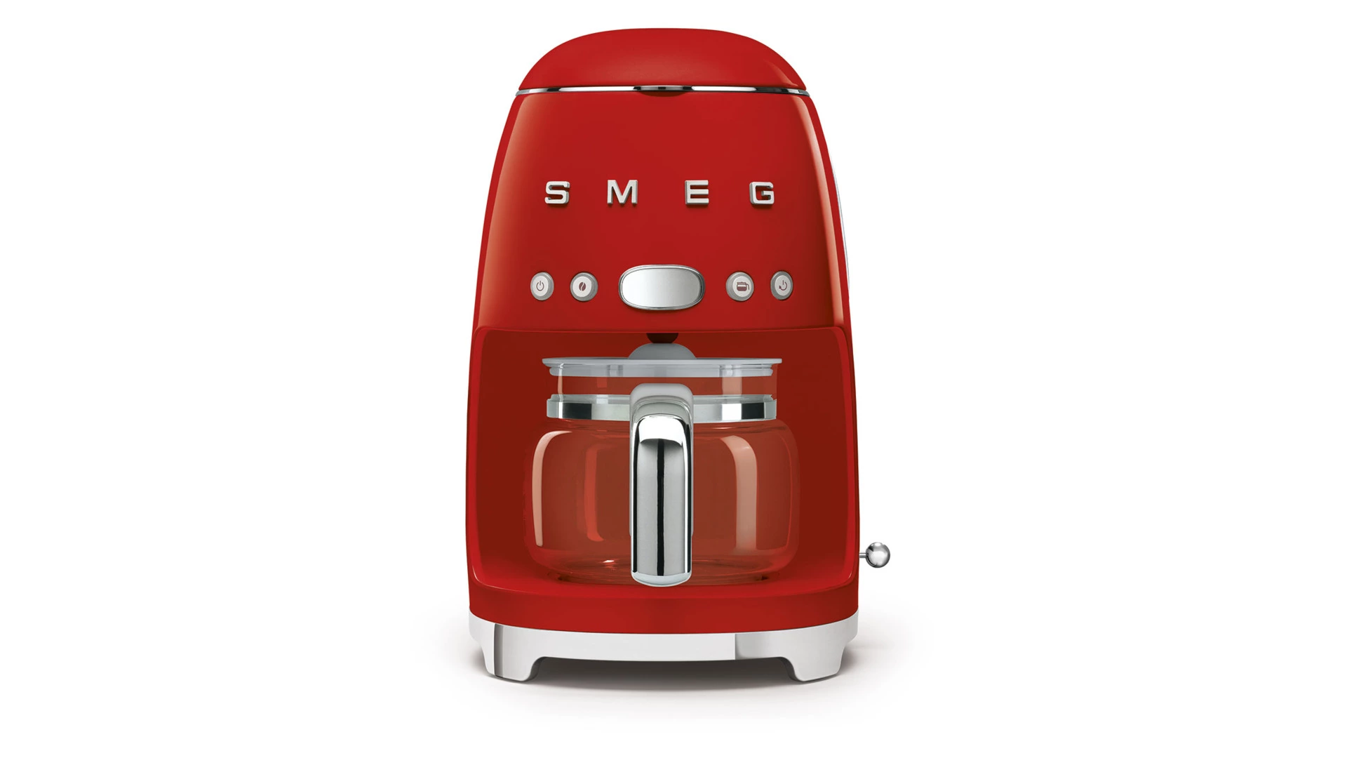 Капельная кофеварка SMEG DCF02RDEU 1050 Вт, кувшин 1,25 л, с подогревом, красный