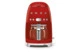 Капельная кофеварка SMEG DCF02RDEU 1050 Вт, кувшин 1,25 л, с подогревом, красный