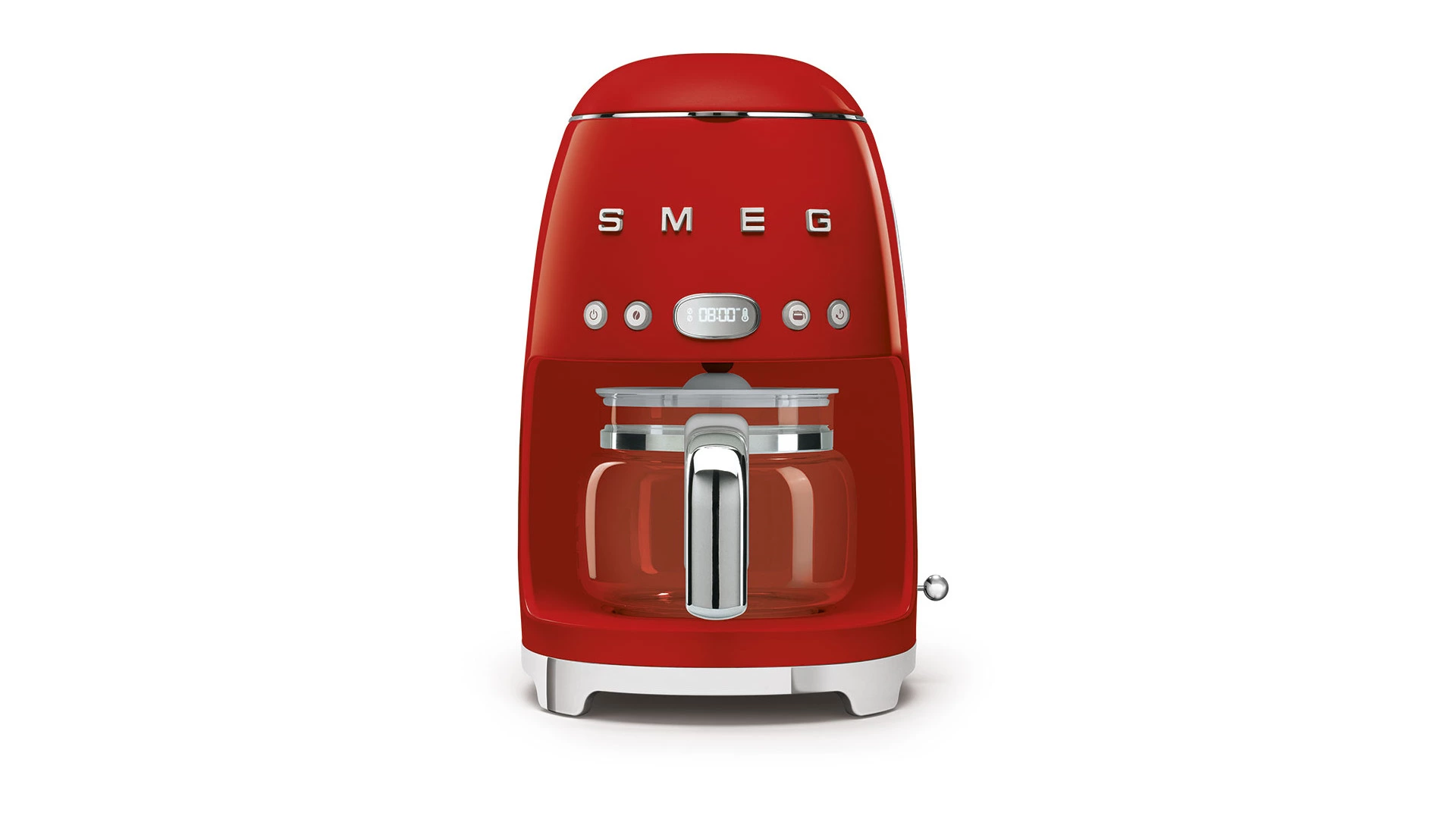Капельная кофеварка SMEG DCF02RDEU 1050 Вт, кувшин 1,25 л, с подогревом, красный