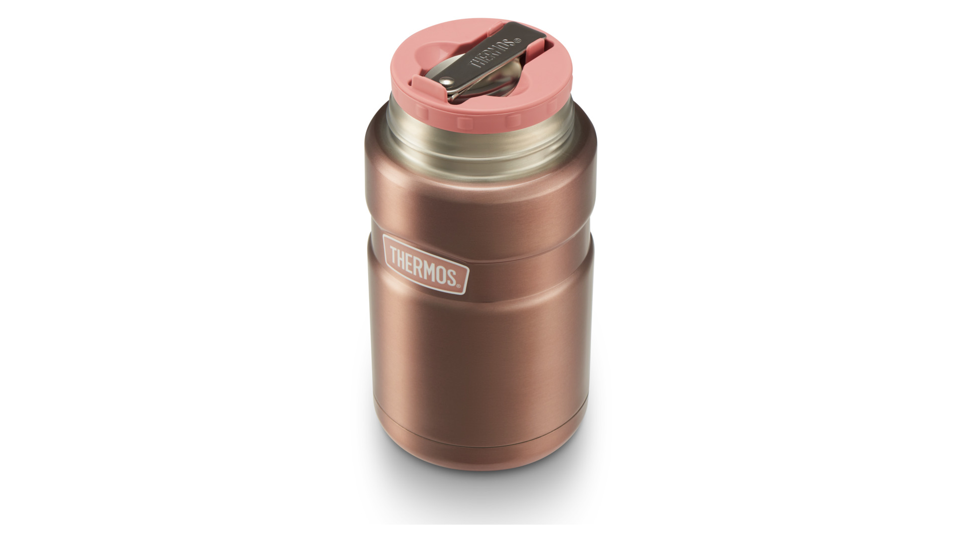 Термос с ложкой Thermos SK3000 Pink 470 мл, сталь нержавеющая