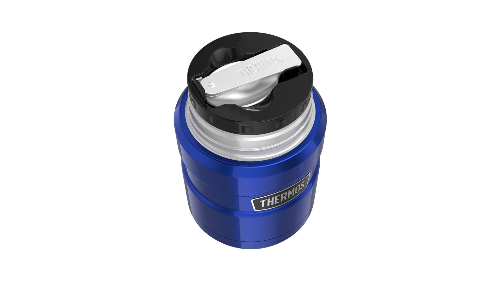 Термос для еды с ложкой Thermos SK3020-BL 710 мл, сталь нержавеющая, синий, п/к