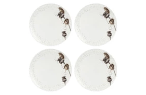 Набор из 4 тарелок обеденных Royal Worchester Забавная фауна Мышки 27 см