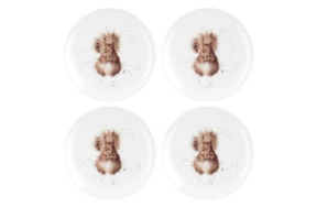 Набор тарелок закусочных Royal Worchester Забавная фауна Белка 20 см, 4 шт