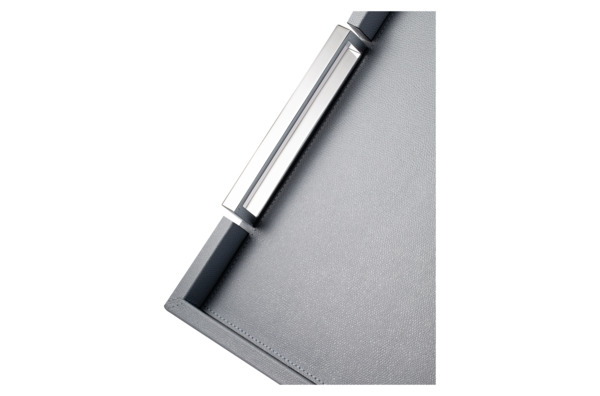 Поднос прямоугольный с ручками Giobagnara Виктор 44,5х34,5см, липово-серый