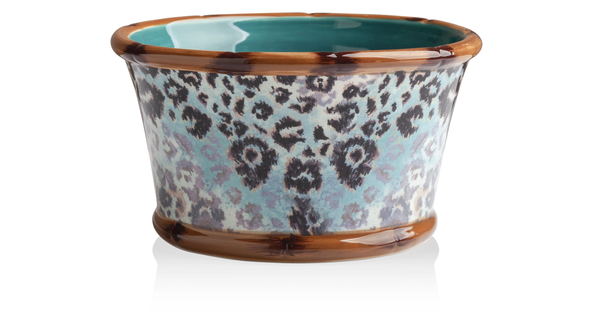 Салатник порционный Certified Int. Экзотические джунгли 14 см, керамика, светлый фон