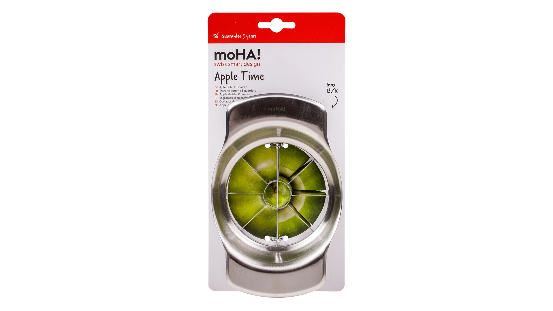 Яблокорезка MoHa APPLE TIME на 8 долек, сталь нержавеющая