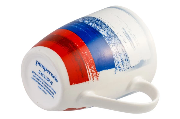Кружка Pimpernel Флаг России 340 мл, фарфор