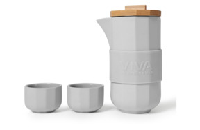 Набор чайный Viva Scandinavia Alexander 5 предметов, фарфор твердый, серый