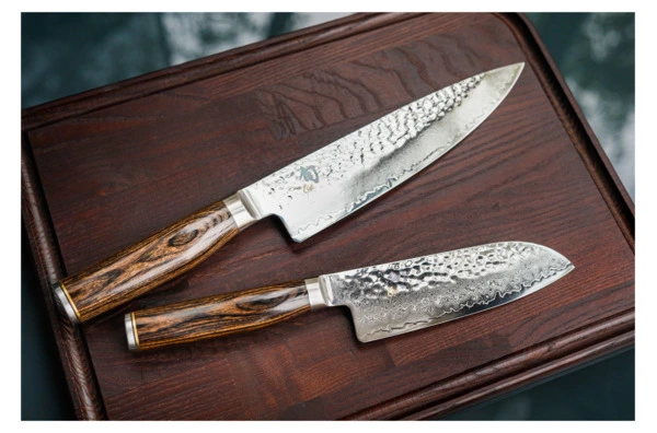 Нож для нарезки KAI Шан Премьер 24 см, ручка дерева пакка