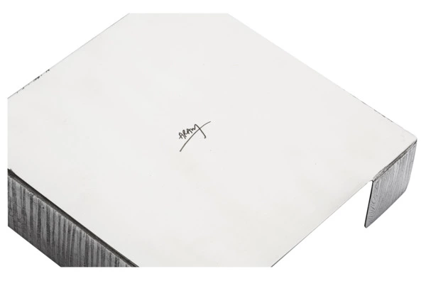 Салфетница Michael Aram Плющ и дуб 13 см, сталь нержавеющая, серебристо-золотистая