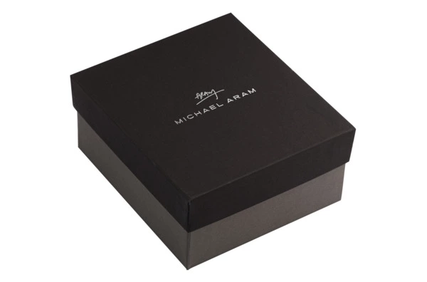 Салфетница Michael Aram Плющ и дуб 13 см, сталь нержавеющая, серебристо-золотистая