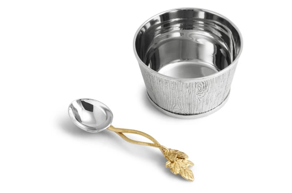 Чаша для орешков Michael Aram Плющ и дуб 10 см, сталь нержавеющая