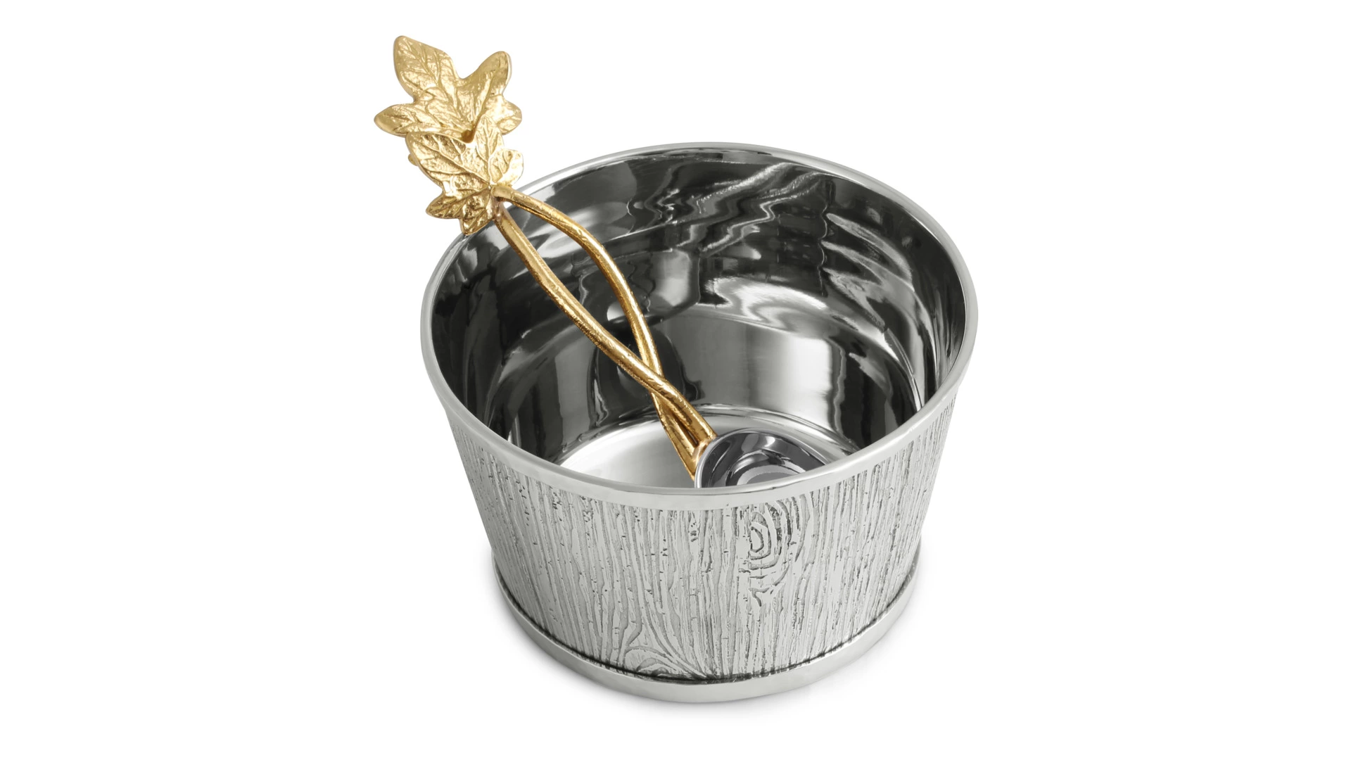 Чаша для орешков Michael Aram Плющ и дуб 10 см, сталь нержавеющая