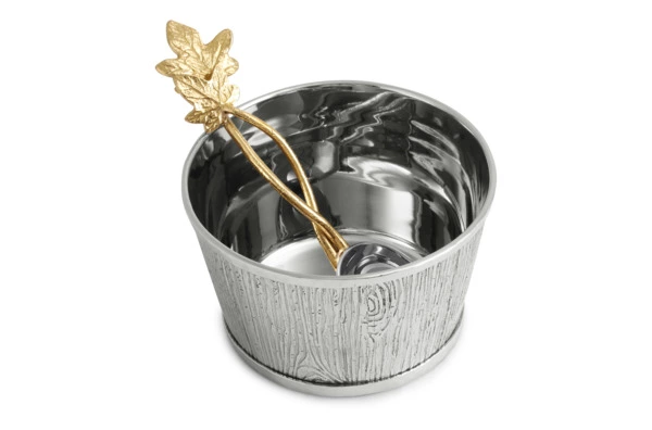 Чаша для орешков Michael Aram Плющ и дуб 10 см, сталь нержавеющая