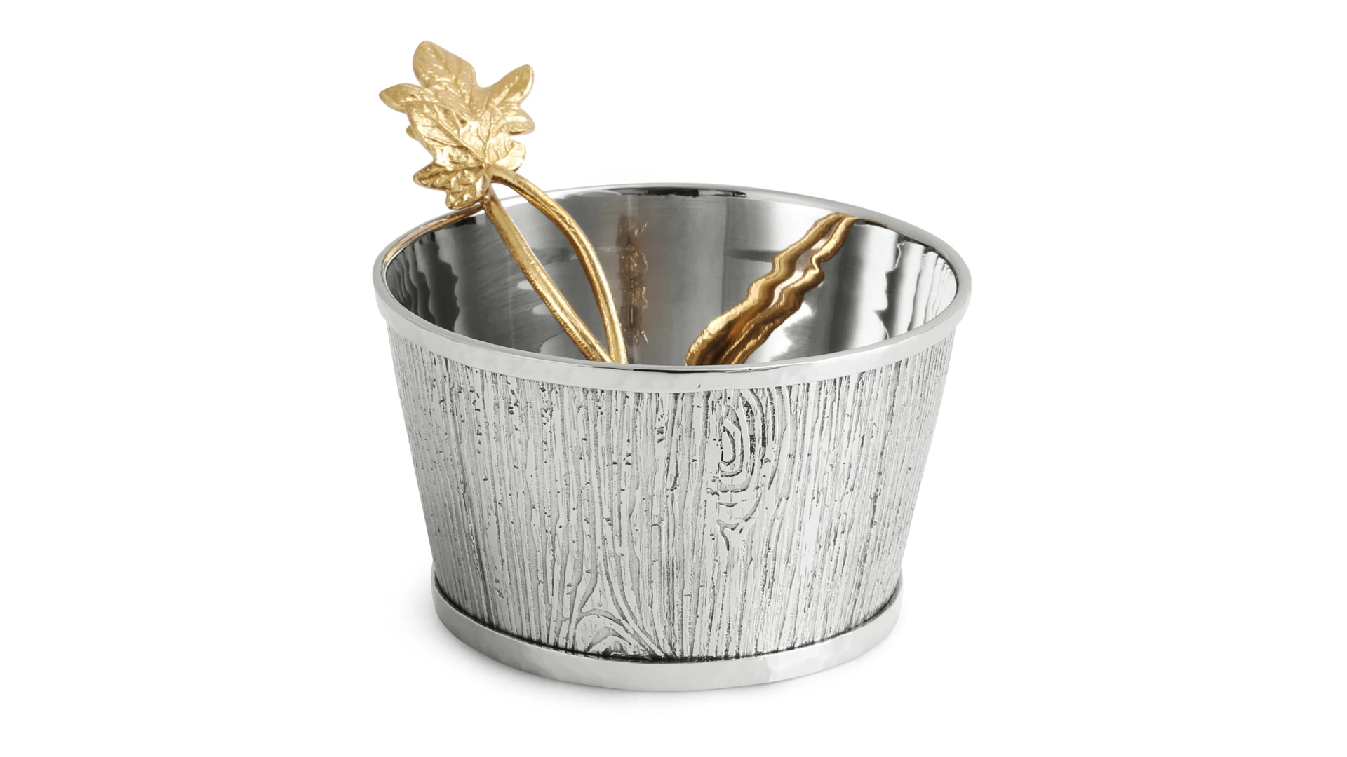 Чаша для орешков Michael Aram Плющ и дуб 10 см, сталь нержавеющая