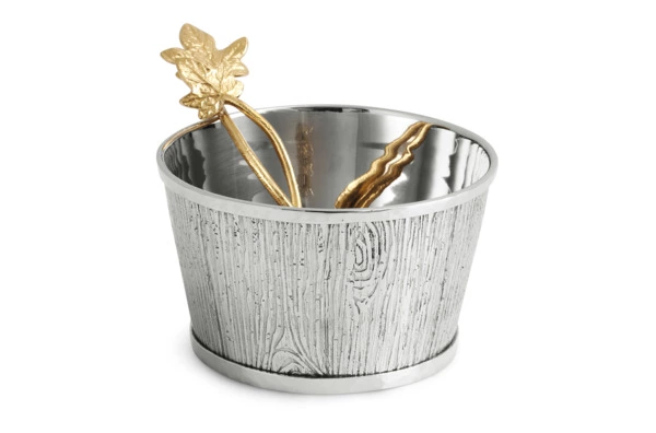 Чаша для орешков Michael Aram Плющ и дуб 10 см, сталь нержавеющая