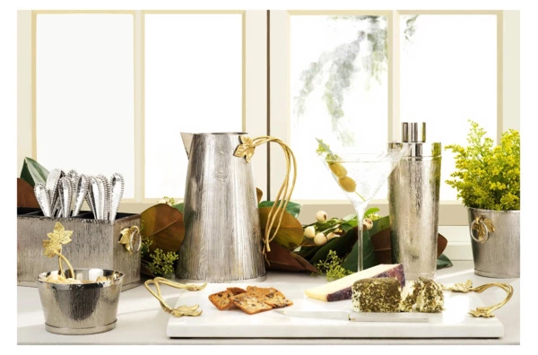 Чаша для орешков Michael Aram Плющ и дуб 10 см, сталь нержавеющая