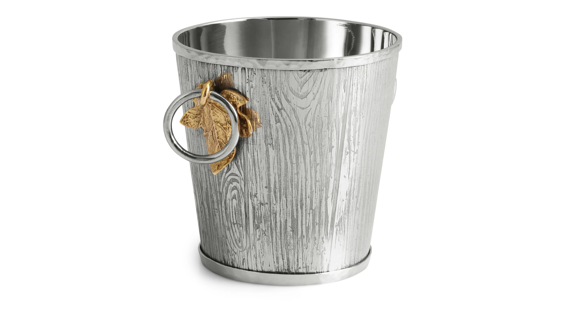 Ведерко для льда Michael Aram Плющ и дуб 10 см, сталь нержавеющая
