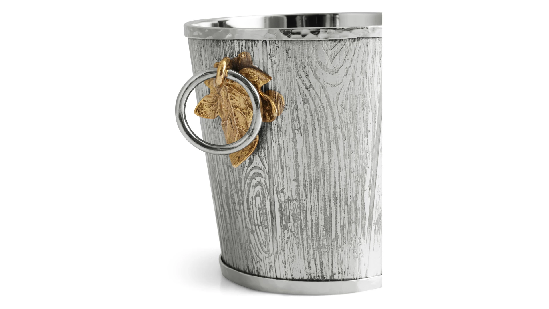 Ведерко для льда Michael Aram Плющ и дуб 10 см, сталь нержавеющая