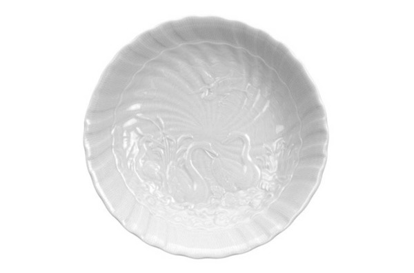 Набор из 6 салатников индивидуальных Meissen "Лебединый сервиз" (белый рельеф), 16,5см