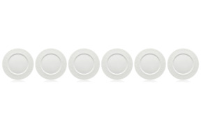 Набор тарелок закусочных 22см Белый прованс, 6 шт