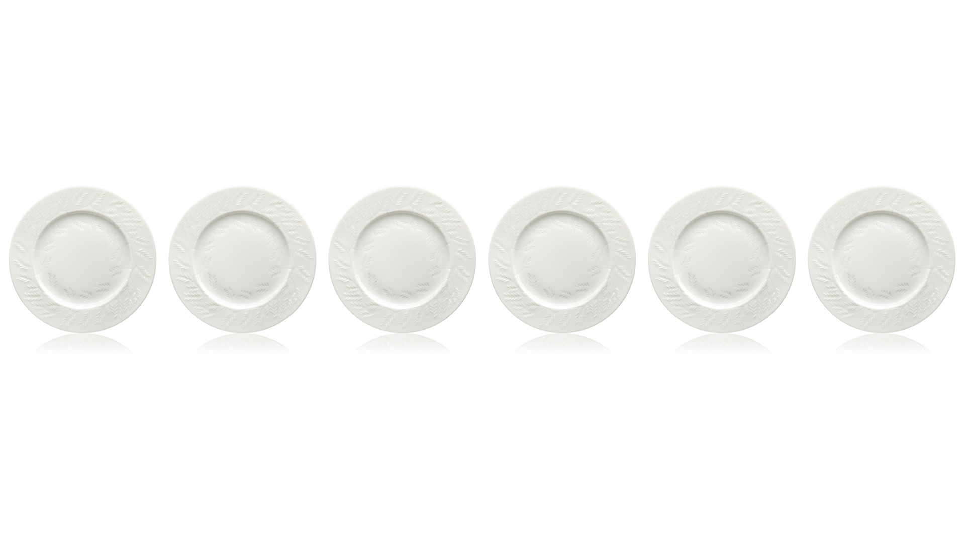 Набор тарелок десертных 16см Белый прованс, 6 шт