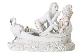 Скульптурная группа Meissen Запретный плод.Амбросия 25см (лим.вып.,Крис Антеманн)