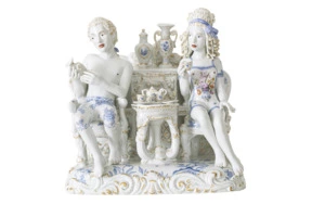 Скульптурная группа Meissen Запретный плод.Большая страсть 28см (лим.вып.,Крис Антеманн)