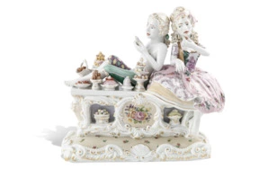 Скульптурная группа Meissen Сладости и рискованная затея 30см (лим.вып.,Крис Антеманн)