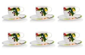 Набор чашек кофейных с блюдцем Rosenthal Фруктовый сад 200мл, фарфор, 6 шт