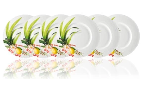 Набор тарелок подстановочных с бортом Rosenthal Фруктовый сад 33см, фарфор, 6шт